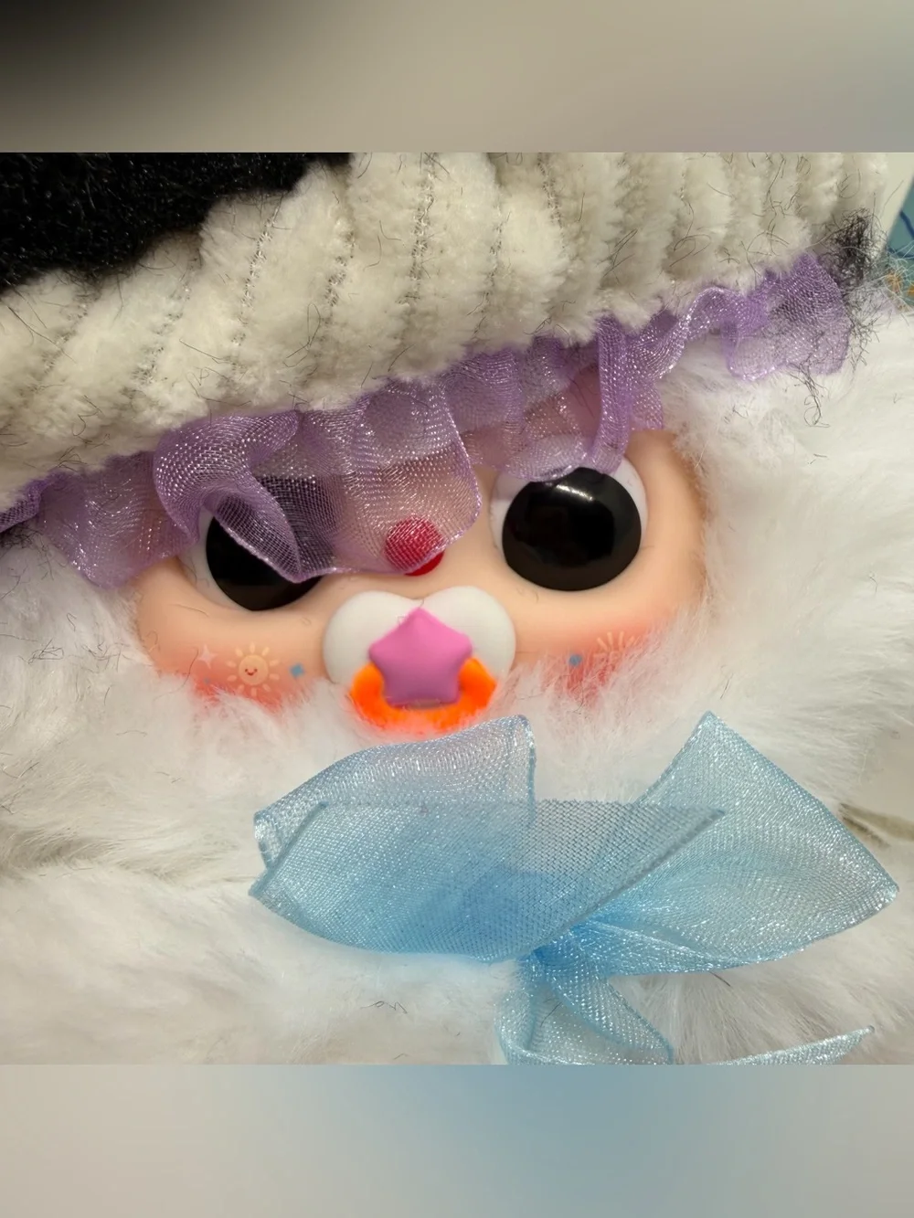 BB3 Rare Pacifier Sunny Baby Plush Doll Confirmed Purple Black‎ Hat Witch